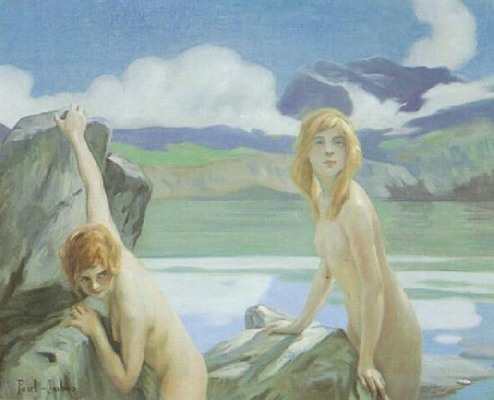 Paul Emile Chabas Two Bathers Germany oil painting art